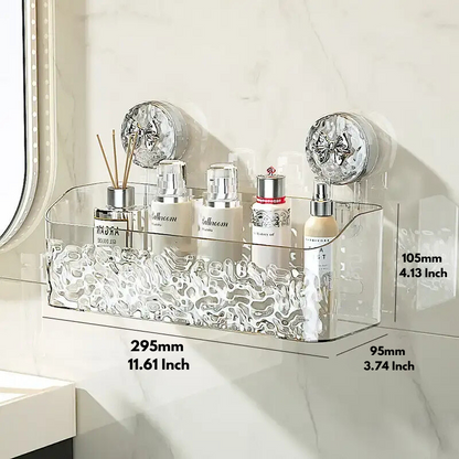 Drill-Free Bathroom Organizer